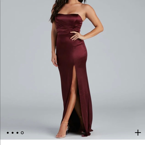 Windsor no strap dress burgundy/maroon worn once perfect condition size S OBO - Picture 7 of 7